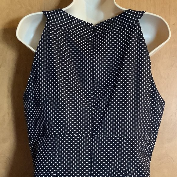 Nine West Black/White Polka Dotted Dress  Size: 12  **GENTLY USED** - Picture 3 of 5